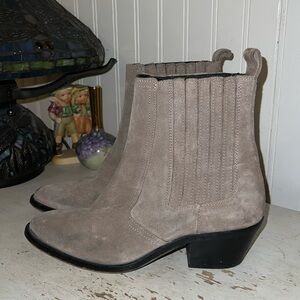 All Saints allsaints Miriam suede western ankle boots size 39/8.5